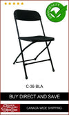 CFD-36 Black Plastic Folding Chair