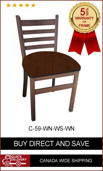 C-59 Ladderback Restaurant Chairs PALLET of 30